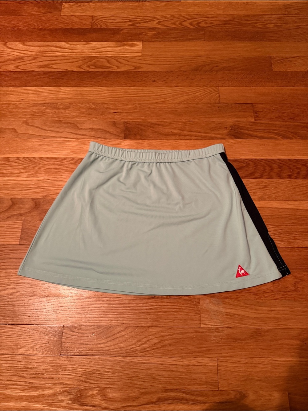 Le Coq Sportif Mint Green Skort with Black Side Stripe